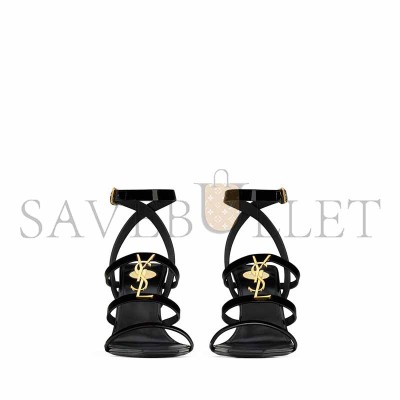 YSL CASSANDRA SANDALS IN PATENT LEATHER 8227911TVDD1000 YSL CASSANDRA SANDALS IN PATENT LEATHER 8227911TVDD1000